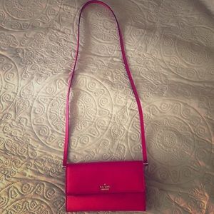 Kate Spade bright pink cross body bag